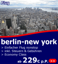 Fl&uuml;ge Berlin-New York ab 229 Euro