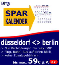 Fl&uuml;ge D&uuml;sseldorf-Berlin bis max 59 Euro