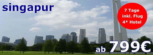 St&auml;dtereise Singapur ab 799 euro